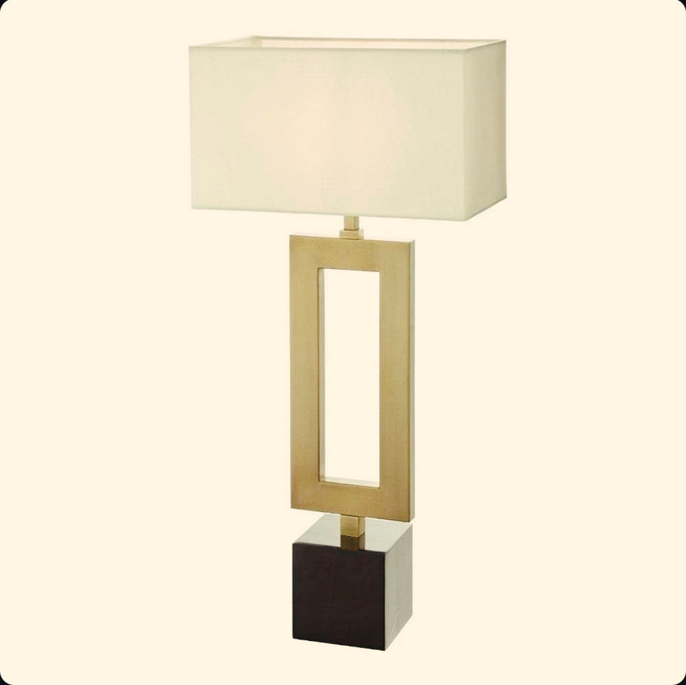 Aldridge Collection Eve Aged Brass and Mable Table Lamp